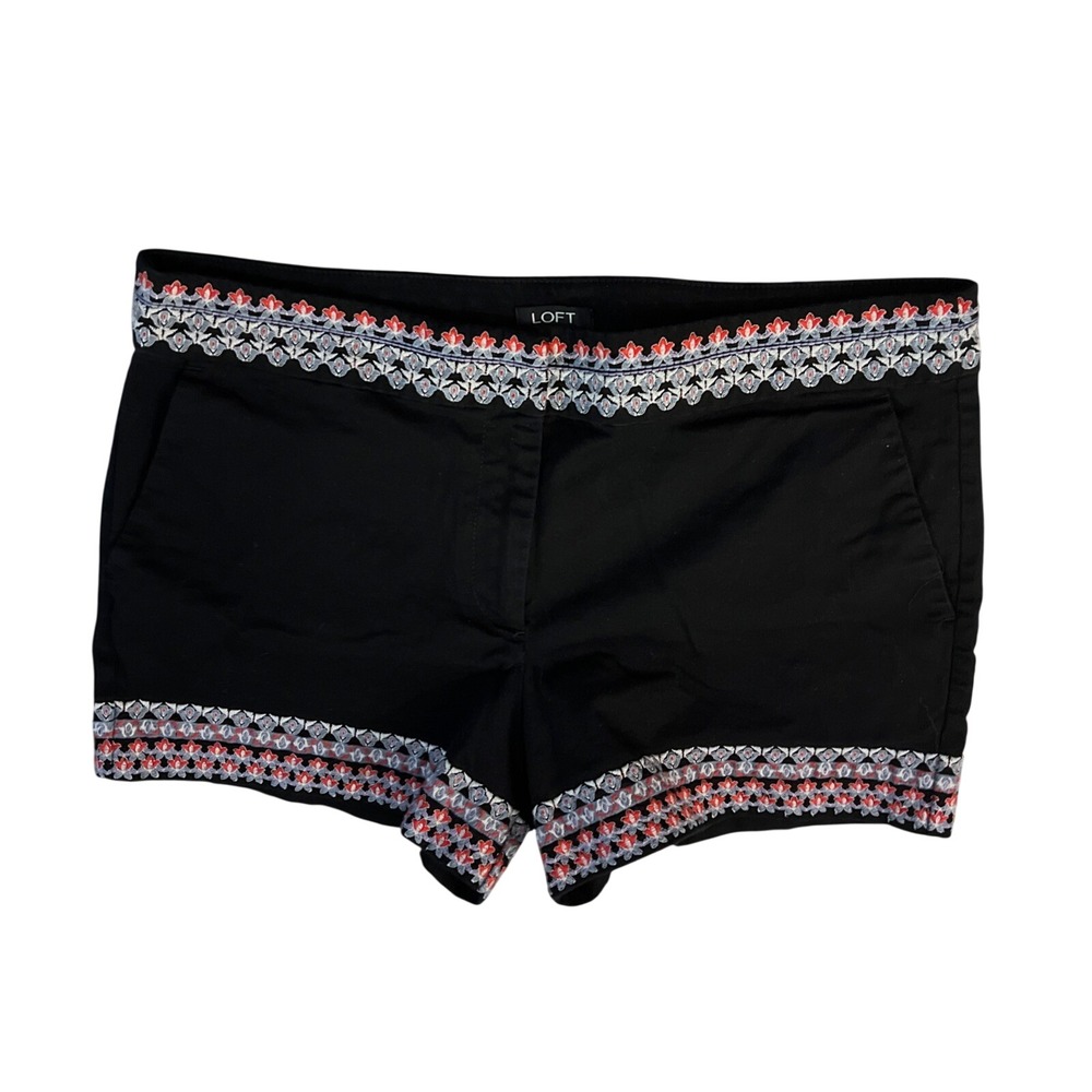 Loft Women's Shorts 12 Embroidered